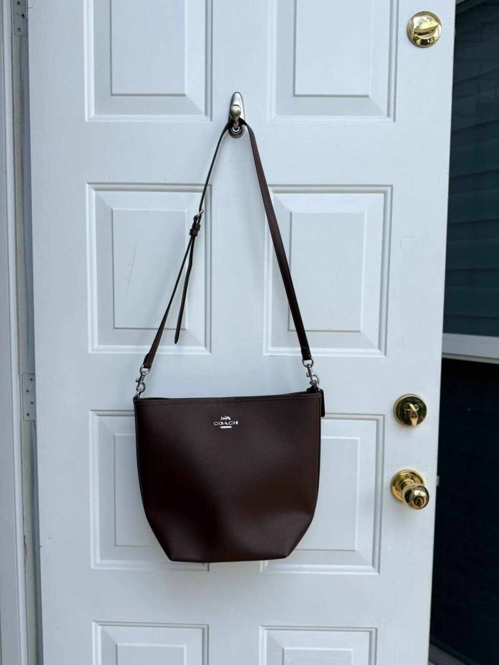 Coach Brown Leather Hobo Bag - Picture 10 of 11